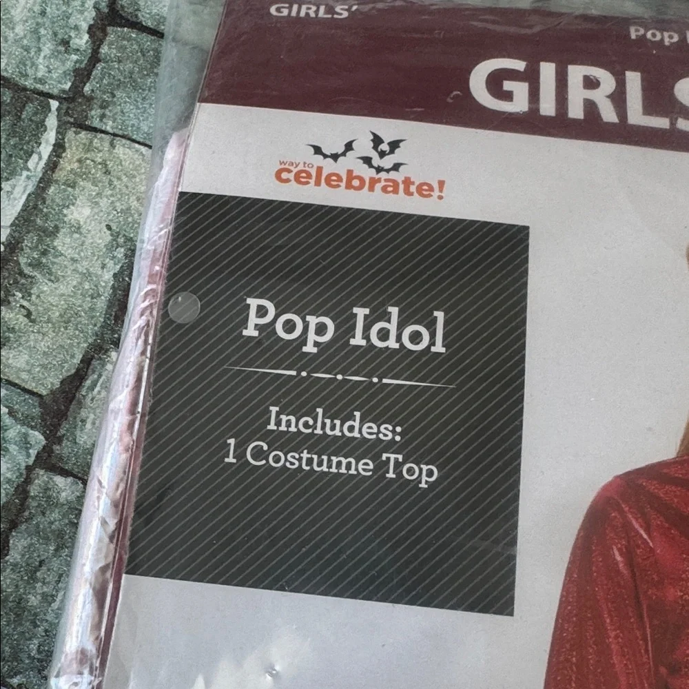 Girls’ Pop Idol Costume Top Sz S